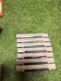 Read- Super Nintendo SNES HDMI Tested - Lot Of 2 consoles + 7 Games + Game Genie