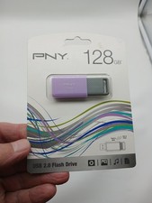 New PNY 128GB USB 2.0 Flash Drive Purple P-FD128OMC-GE See Pics