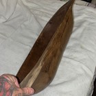 Hand Carved Wooden Dough Bowl Trough Long Trencher Rustic Primitive Decor — photo 9