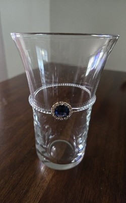 Pier 1 Caroline Blue Jewel 8oz. glasses (Set Of 6)