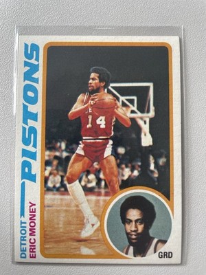1978 Topps Eric Money #104 Detroit Pistons NBA Vintage 70s