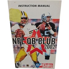 NFL QB Club 2002 PlayStation 2 PS2 Instruction Manual Only