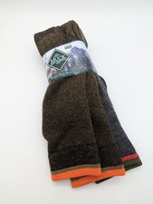  2 PACK MUCK Boot company LARGE Tall Boot Sock Merino Wool Blend M 9-13, W 9-12