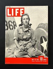 LIFE Magazine-July 19, 1943-WWII pictorial essay on women pilots-Like New grade