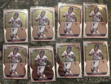 8 Card Lot 2023 1st Bowman Chrome Prospects BCP-98 Jorge Burgos Guardians
