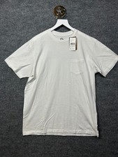 Quiksilver Regular Fit T-Shirt Men's White Pocket Short Sleeves Large - NWT