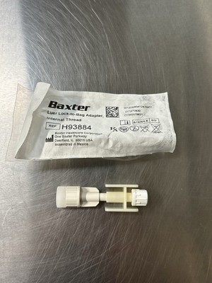 New Box OF 50 Baxa (Baxter)  Luer Lock to Bag Connectors RN# H93884