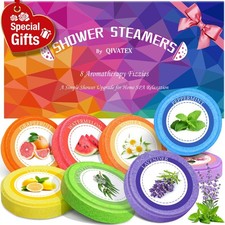 Qivatex Shower Steamers 8 aromatherapy fizzies