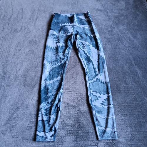 Colorado Threads, Blue Mountain Marble Print Active Leggings Size Medium, Yoga