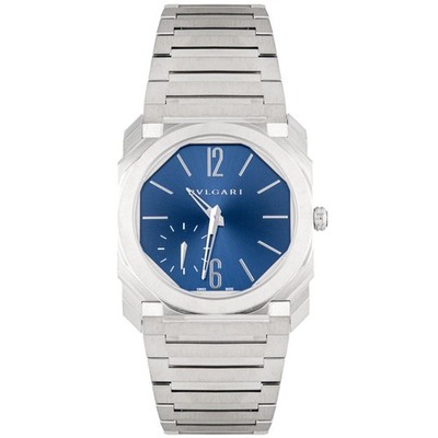 Bulgari Octo Finissimo Stainless Steel Blue Dial 40mm 103431 Full Set