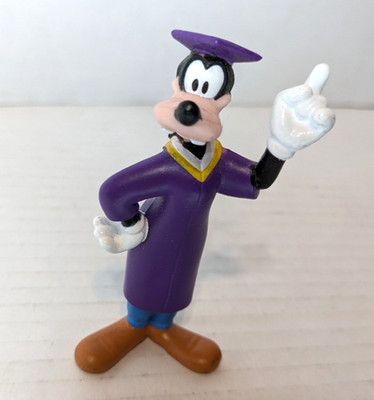 GOOFY PVC Figure GRAD Graduate Disney Cake Topper