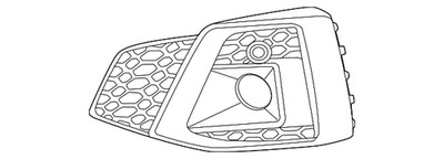 Genuine Audi Outer Grille 8W6-807-681-AC-T94