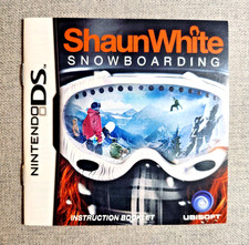 Shaun White Snowboarding Instruction Manual Only - Nintendo DS