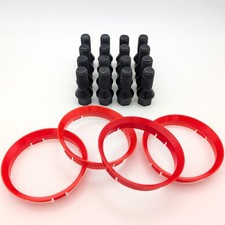 Borbet Felgen Anbausatz Radschrauben Zentrierringe 5254_SW für Seat Arosa MII MI