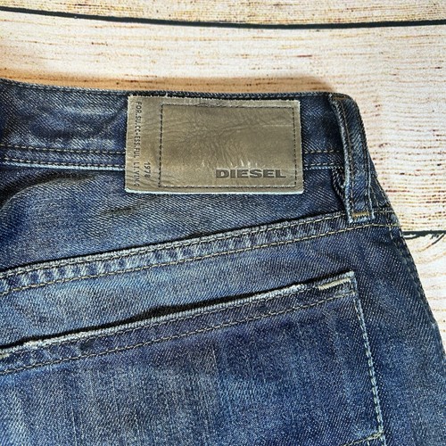 Diesel Men's Jeans W33 L34 Blue Waykee Stretch Regular Straight Denim Wash 0837A - Picture 17 of 20