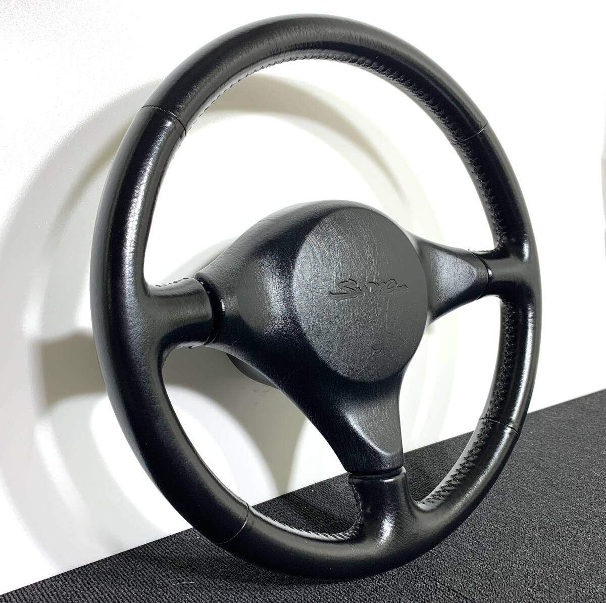 TOYOTA Supra JZA80 ステアリング 黒 レザー Toyota Supra JZA80 OEM Steering Wheel Leather EXCELLENT Pre