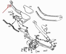 MERCEDES-BENZ SL R231 Wischerarm vorne links A2318201744 NEU ORIGINAL