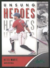 2021 Absolute Unsung Heroes Green #UH-10 Ketel Marte Arizona Diamondbacks TW1134