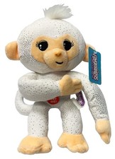New Fingerlings Small 9 White Sparkly Plush Monkey Toy w/ Sound