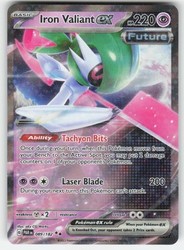 Iron Valiant ex 089/182 Paradox Rift Double Rare Holo