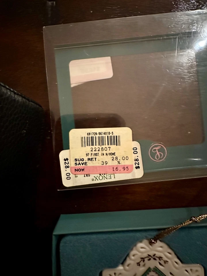 Lenox Primera Navidad En Nuestro Nuevo Hogar 1997 en Caja Original Usado en Excelente Condición Foto 3 de 4