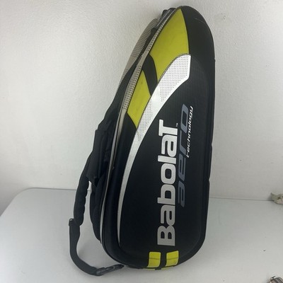 Babolat Aero Technology Tennis Racquet Bag Backpack Black Yellow Isothermal