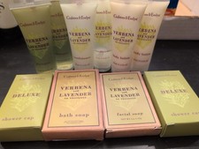Crabtree Evelyn VERBENA LAVENDER Lotion Shampoo Condition 10 pc Travel Lot