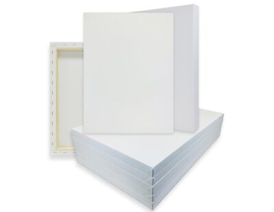 1-1/2'' Extra Fine Cotton Artist Stretched Canvas. Many Sizes Bulk Discounts.