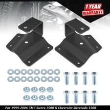 For 1999-2006 Chevy GMC 1500 Pickup 2WD 2" Rear Axle Drop Hangers Lowering Kit