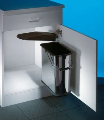 Vario 4, Abfallsammler für Schwenktechnik, Edelstahl - Bild 1 von 2