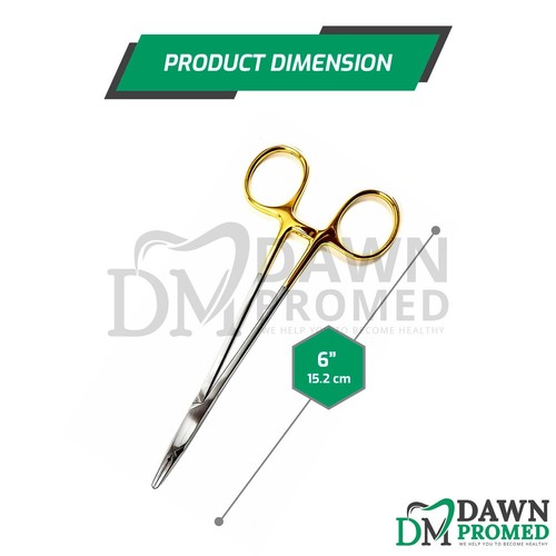 T/C Crile-Wood Needle Holder Tungsten Carbide 6" Straight Surgical Inst German G - Picture 2 of 6
