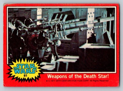 1977 Topps Star Wars #81 Weapons of the Death Star (A)