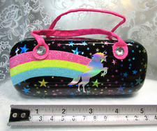 Nuevo Brillo Iridiscente GAFAS UNICORNIO ARCO IRIS Gafas de sol ESTUCHE CLAMSHELL