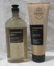 Bath  Body Works Aromatherapy Wash Set 2 CEDARWOOD SAUNA Eucalyptus  Patchouli