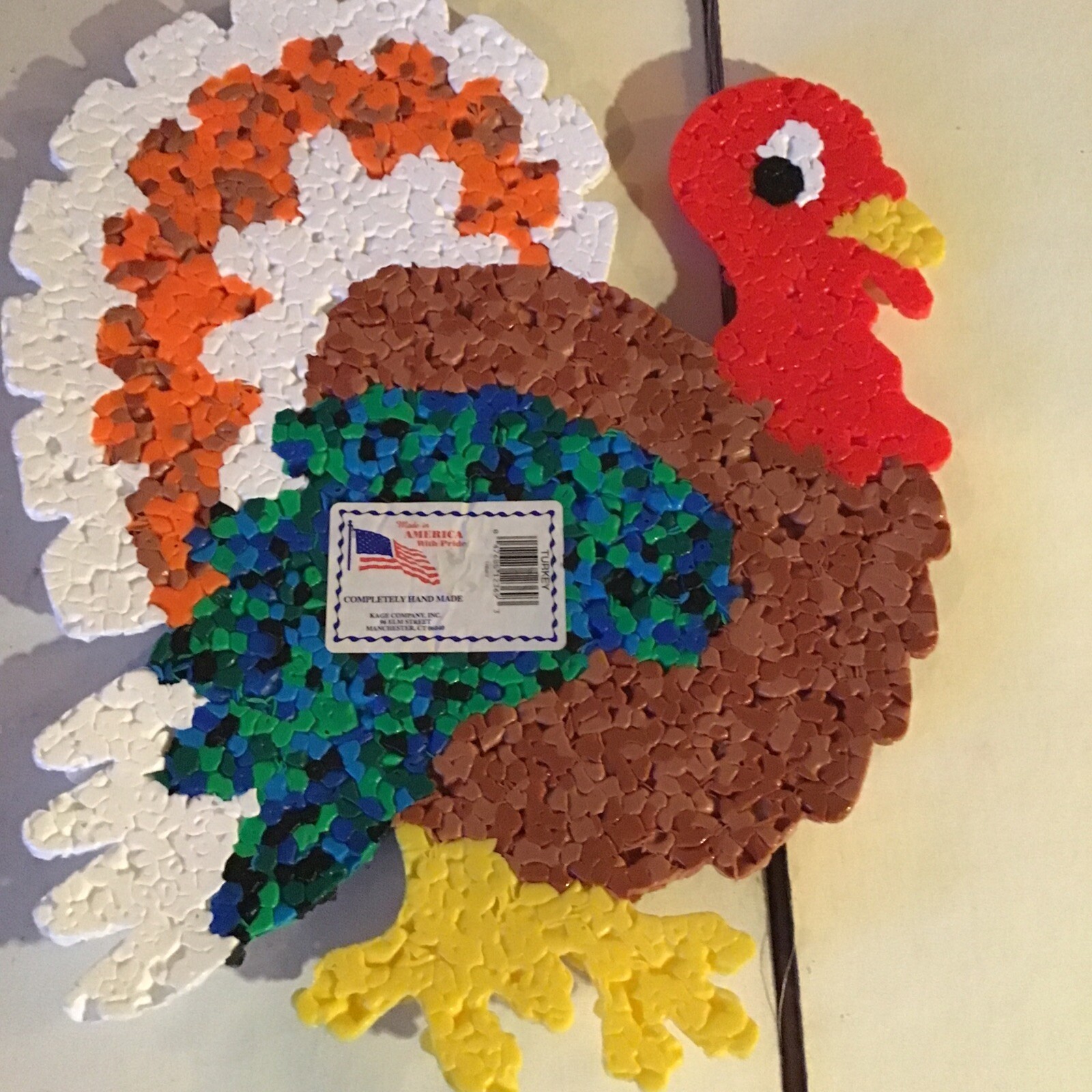 Vintage Melted Popcorn Decorative Turkey eBay