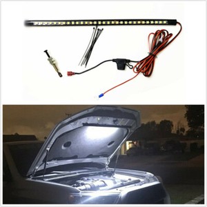White Under Hood Led Light Kit With Automatic On Off Universal Fits Any Vehicle Ebay
