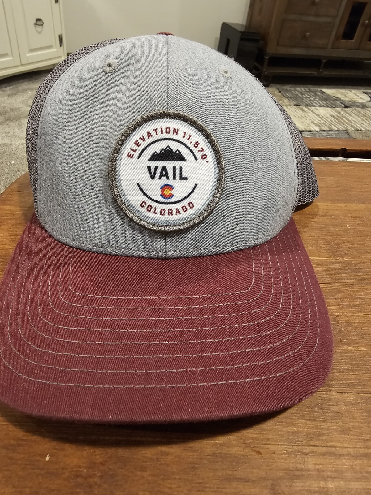 Vail Colorado Patch Hat Cap Snapback Trucker Ski … - image 1