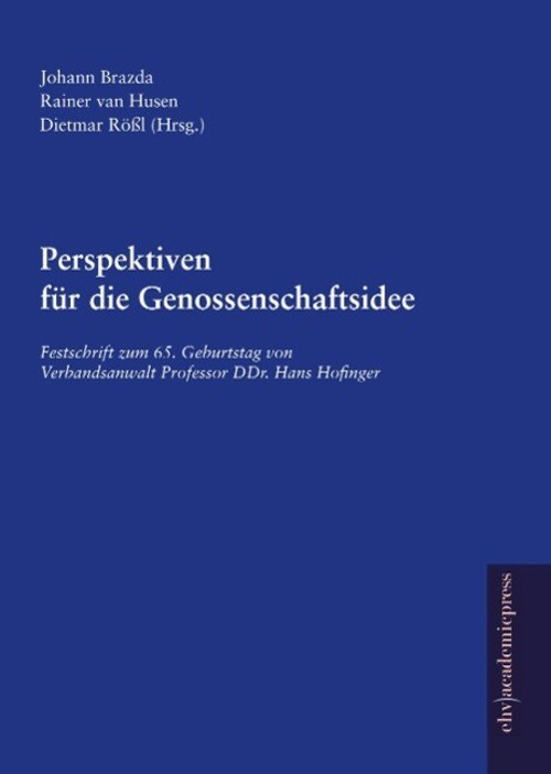 Johann Brazda | Perspektiven Für Die Genossenschaftsidee | Buch |