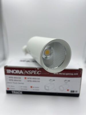 Nora Lighting NTE-855/26 3500K White Jason Round LED Track Head Light Nora 1/2
