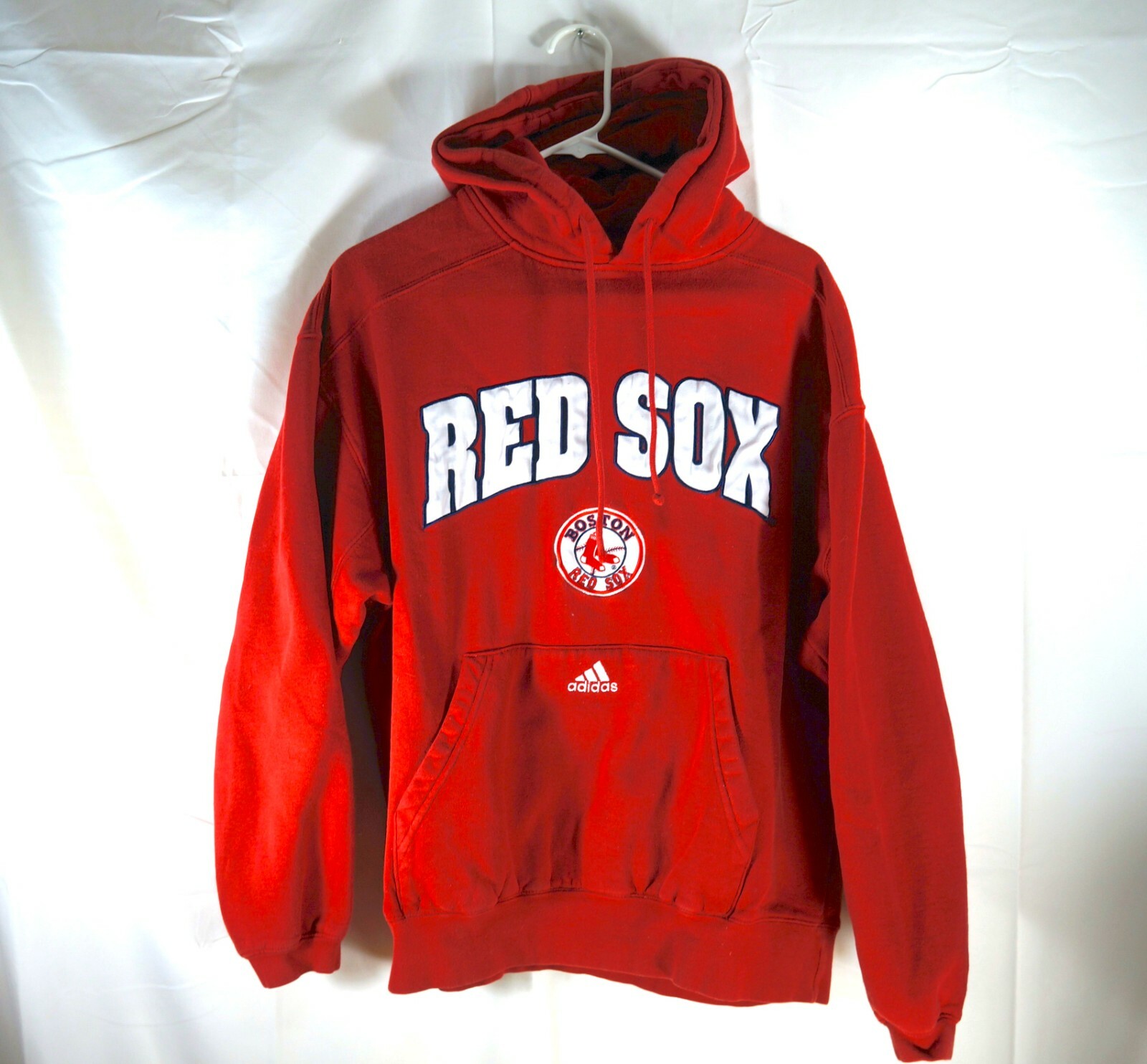 Vintage Menu0026#039;s Adidas MLB Boston Red Sox Baseball Hoodie Sweatshirt Sz  L Red | eBay