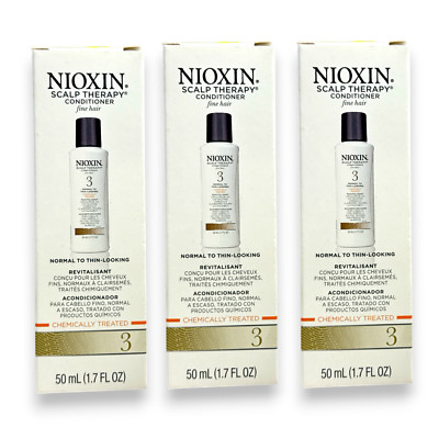 Nioxin Scalp Therapy Conditioner Fine Hair(Normal to Thin-Looking)1.7oz LOT OF 3