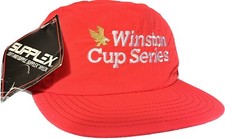 Winston Cup Series Hat Red Neon SnapBack NASCAR 90  s Vintage Deadstock NEW