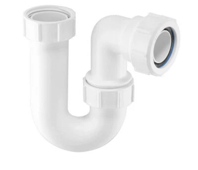 McALPINE 40mm Kitchen Sink Waste U Bend P Trap Multifit 1 1/2"