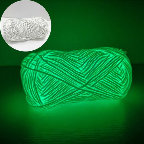 Leuchtendes DIY gewebtes handgestricktes Polyestergarn leuchtet im Dunkeln - Bild 2 von 30