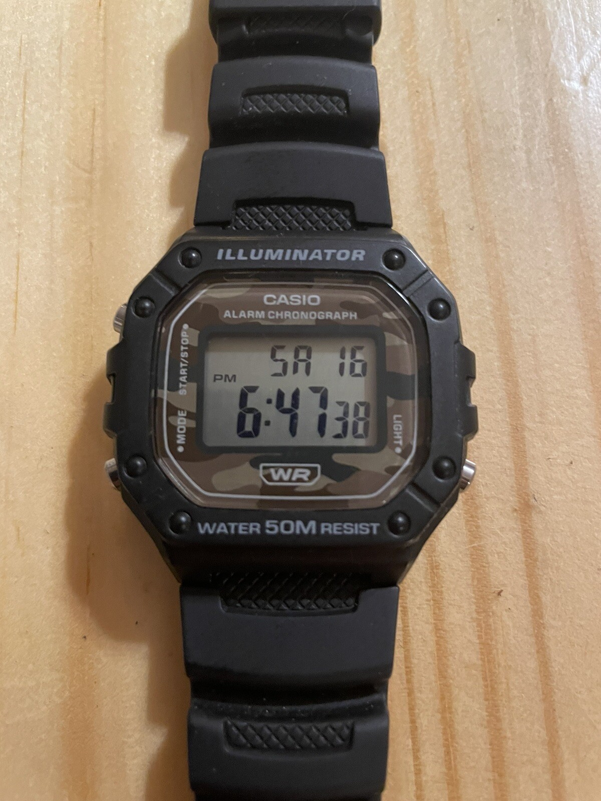 Casio Classic Camouflage W-218H-5BVCF 46mm Black Resin Case and Strap Men's  Wristwatch for sale online | eBay