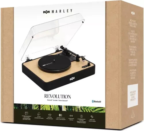 MARLEY EM-JT004-SB Giradischi Bluetooth Wireless 45/33 Giri Piatto In Lega NUOVO - Afbeelding 9 van 9