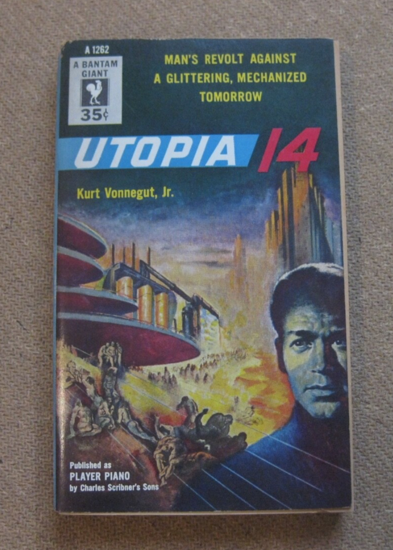 UTOPIA 14 by Kurt Vonnegut - 1st printing PB 1954 - near fine