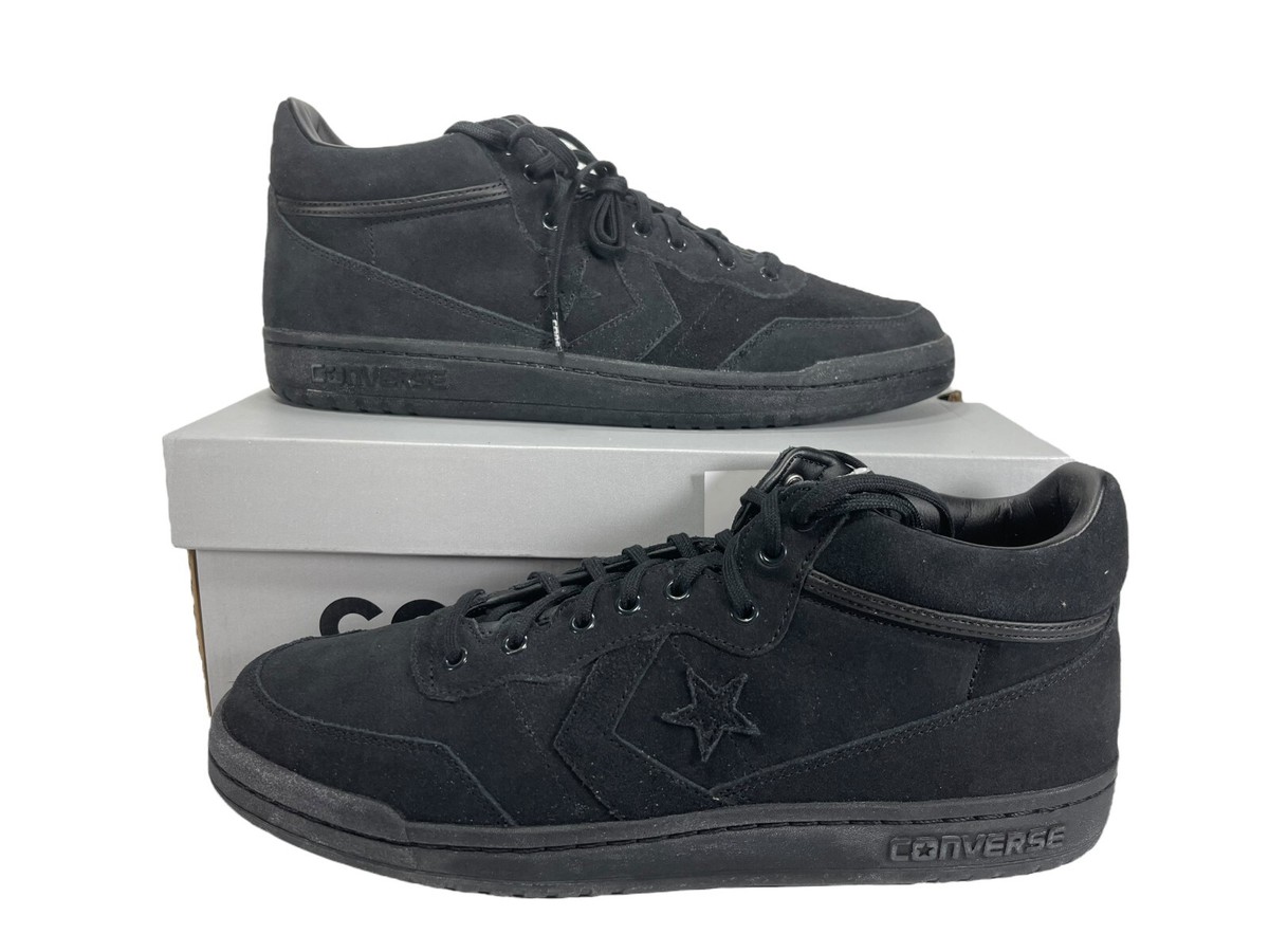 Converse Fastbreak Pro Mid TRIPLE BLACK MONO Sneaker 168645C Shoe