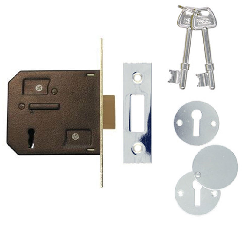 TSS 3 Lever Mortice Deadlock 79mm SC (TSS3LMDL3S)
