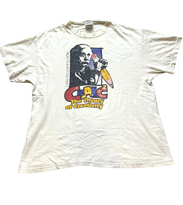 VTG Albert Einstein Shirt Adult Extra Large CALC2 The Theory of Creativity 80s